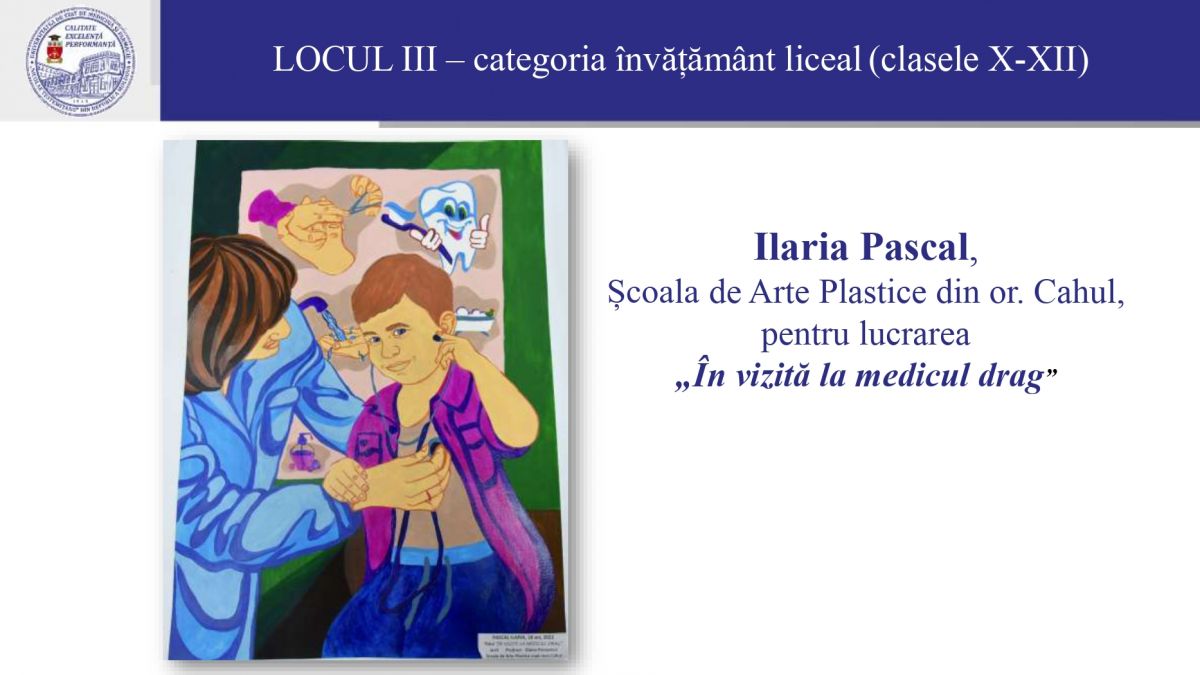 concursul de desene „Medicul – prin ochii unui copil”